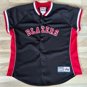 Majestic Hardwood Classics Vintage NBA Portland Trailblazers Jersey